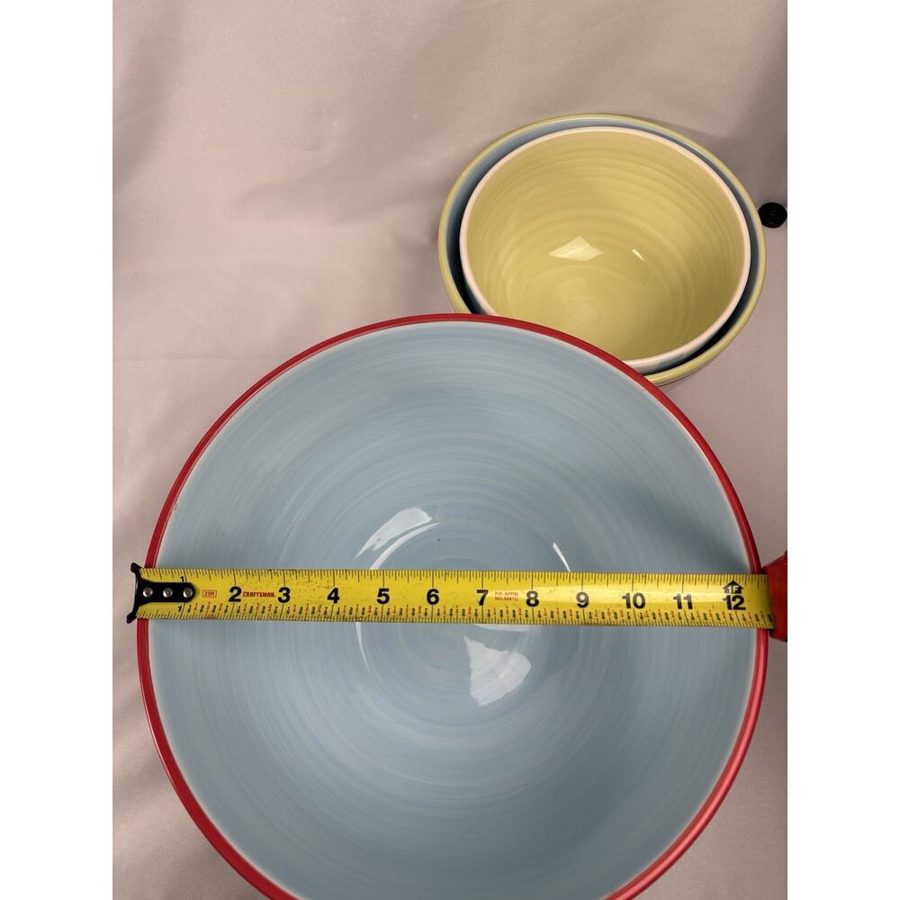 Vintage 222 Fifth New Country ceramic bowls set of 3 - Picture 9 of 9
